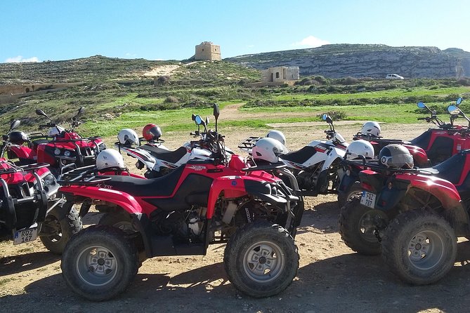 Gozo Full-Day Quad Tour with Private Boat to Gozo & return - Salt pans at Xwejni and red-sand calm at Ramla Bay