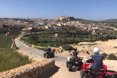 Gozo Full-Day Quad Tour with Private Boat to Gozo & return - Quad briefing to first valley: what driving a quad feels like
