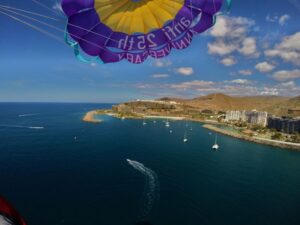 Gran Canaria: 1 to 3 Person Parasail over Anfi Beach - Getting to the right spot at Anfi Beach watersports