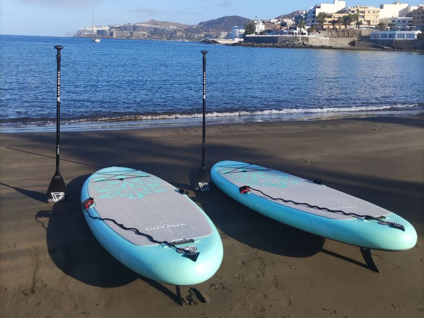 Gran Canaria : 2h Stand Up Paddle board lessons - Safety on the water: briefing, leash, and real-world conditions