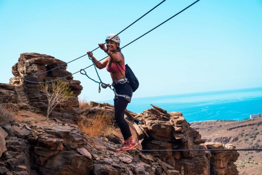 Gran Canaria: Guided Via Ferrata Excursion - A 4-hour via ferrata for people who want real adventure
