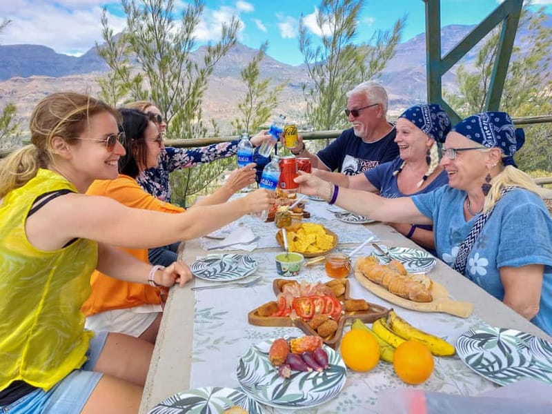 Gran Canaria: Red Gorge, Cave, Oasis Adventure Tour & Picnic - Santa Lucía de Tirajana: tapas stops that feel local