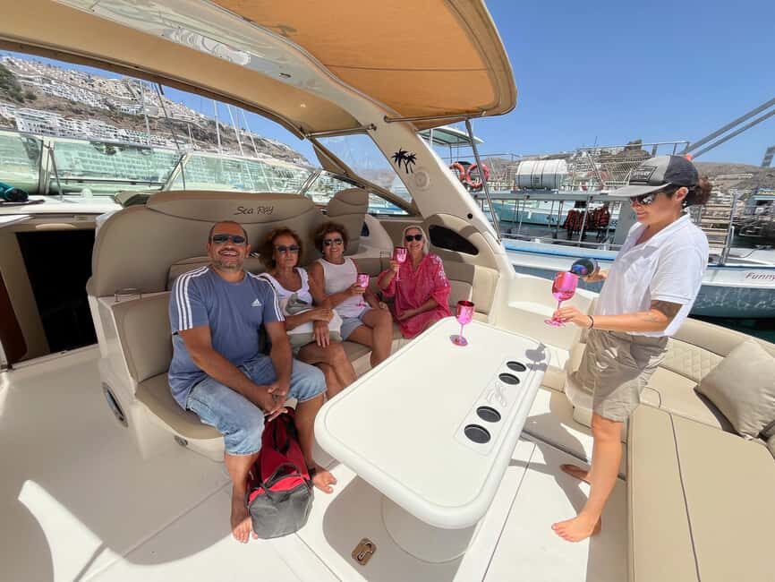 Gran Canaria: Shared yacht excursion with beverages, lunch and snorkeling - Snorkeling at a sea-only cove near Perchel