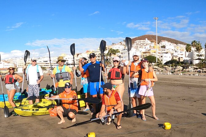 Guided Kayak Tour From Los Cristianos Beach Tenerife - Snorkeling at the Marked Spots: Fun, Calm Swim, With Real Guidance