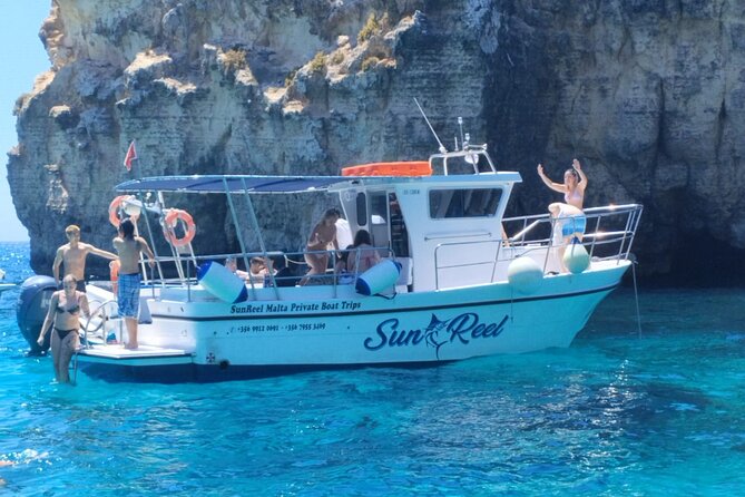 Half Day Blue Lagoon, Comino, Gozo and Malta Private Boat Trip - Crystal Lagoon in Comino: Swim, Snorkel, and Cave-Watching Time