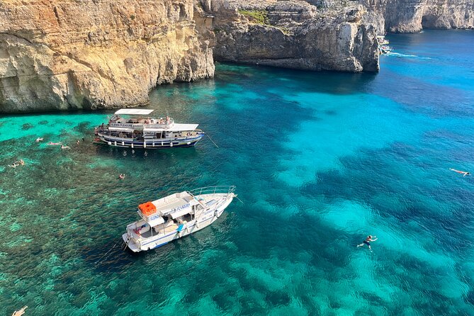 Half day Cruise - Comino, Gozo, Blue & Crystal Lagoon, and Caves - Crystal Lagoon (1 hour): where the water feels calmer