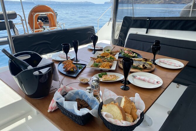Half Day Premium Catamaran Cruise in Santorini including Oia - Price Check: Is $193.49 Good Value for This Half Day?