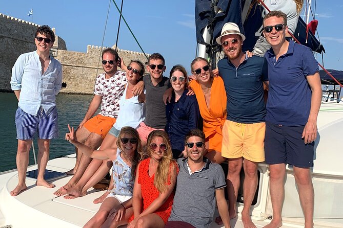 Heraklion: Sunset Luxury Cruise with Sushi and Open Bar - Meet at Cafe MarinaLeof and settle in fast