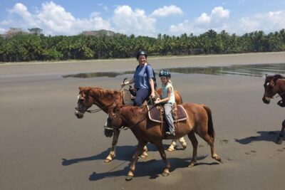 Horseback riding through the beaches of Esterillos near Jaco - The beach segment: long sand, sunset light, and real animal sightings
