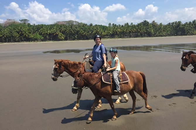 Horseback riding through the beaches of Esterillos near Jaco - The beach segment: long sand, sunset light, and real animal sightings
