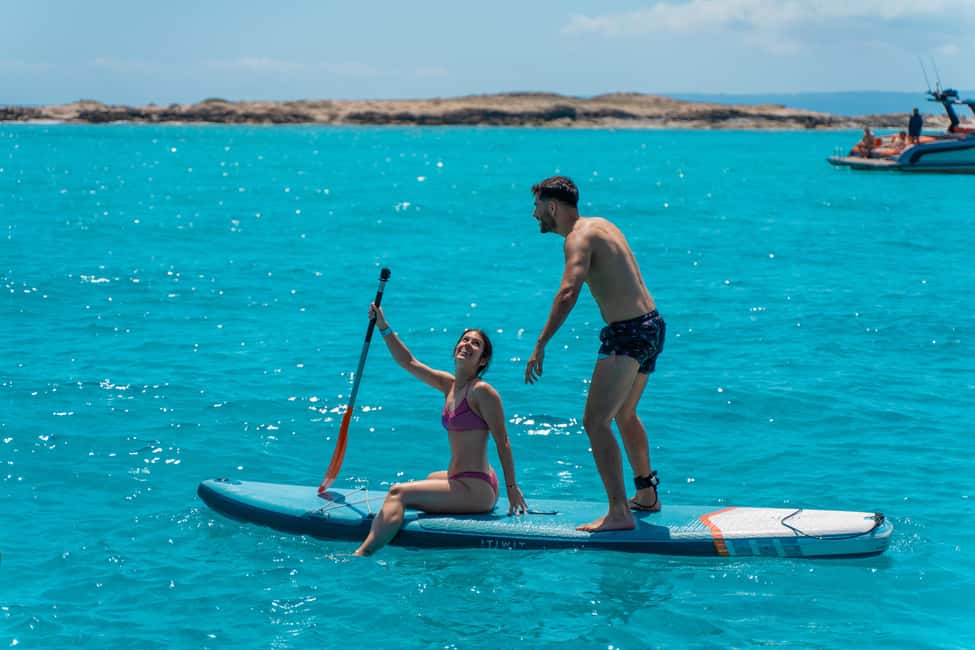 Ibiza: Formentera Boat Cruise with Paddle, Snorkel & Lunch - The fun gear: paddleboards, inflatables, and how active you’ll be