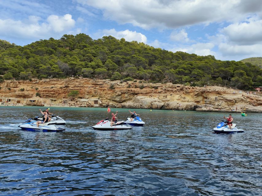 Ibiza Jet Ski Tour: San Antonio to Cala Salada - No License - The ride itself: turquoise water, posidonia, and protected coastlines