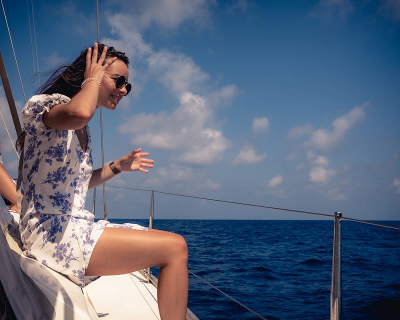 Ibiza: Midday or Sunset Sailing with Snacks and Open Bar - The water time: swim platform, snorkeling, and paddleboarding