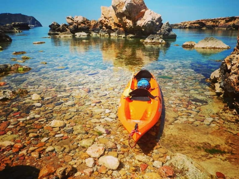 Ibiza: Xarraca Bay Guided Kayaking Tour - Snorkeling in crystal water: seeing fish instead of just imagining them