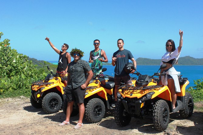 Island Tour & Getaway on the Bora Bora Mountains by Quad / ATV - Guides Make or Break It: Tahi, Caleb, Mana, Thomas, and H