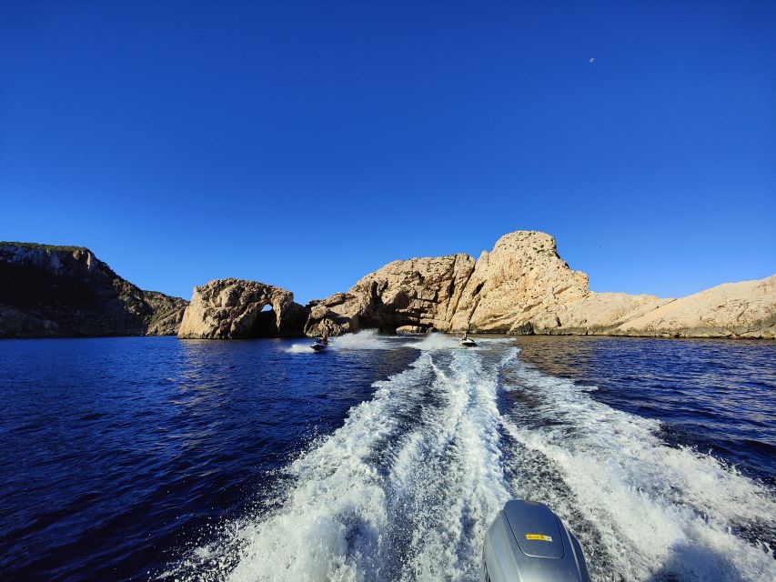 Jet Ski to Margaritas Islands from San Antonio - No License - Riding the North Coast: Cala Saladeta and Cliff-Cove Sightseeing