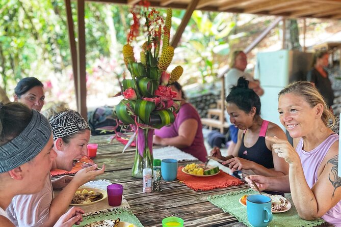 Jungle Bliss: Yoga, Waterfalls, and Blue Clay Experience w/Lunch - After yoga: fresh fruit, then moving toward the waterfall