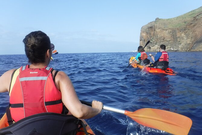 Kayak and Snorkeling Tour in Underwater Nature Reserve Garajau - Stop 2 at Praia de Garajau: Kayaking with Madeira Coast Views