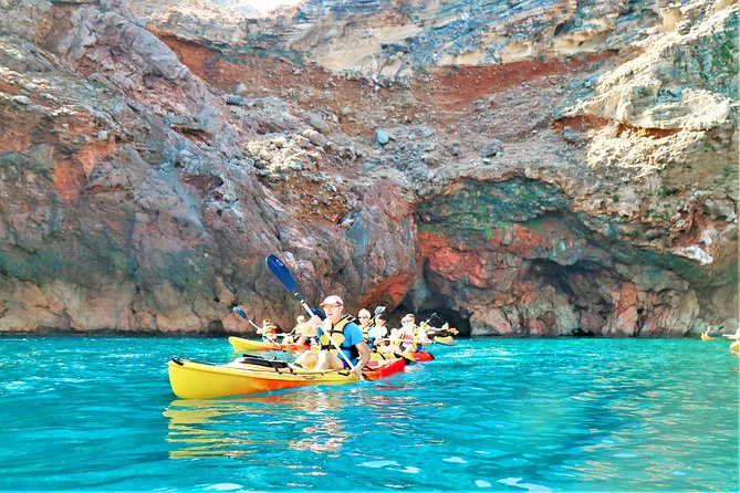 Kayak Secret Beach - Getting instruction in Cala Sant Vicenç (before you move fast)