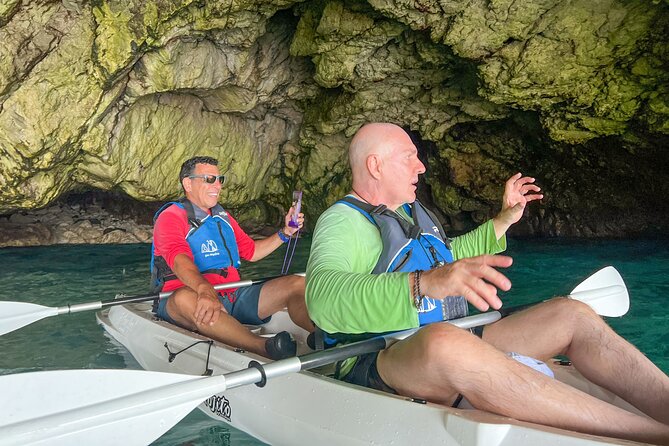 Kayak tour in Capri between caves and beaches. Photos included. - Grotta dell’Acqua and the Green Grottoes: The Light Moment
