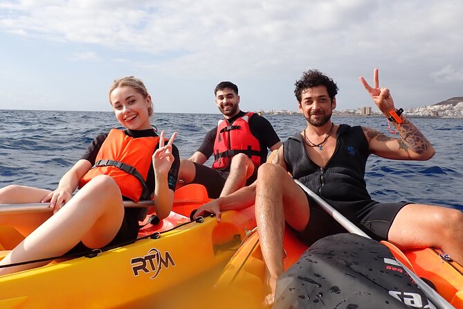 Kayaking + snorkeling with turtles - Kayaking from Los Cristianos to PalmMar’s rock caves