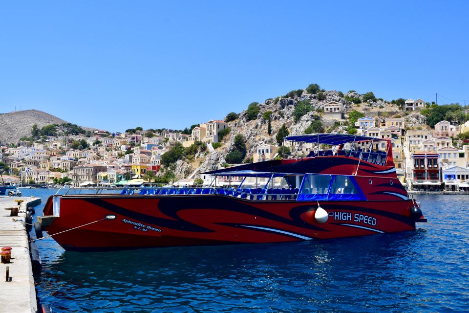 Kiotari, Lardos, Pefkos, & Lindos: Speedboat to Symi Island - Mandraki Harbour Stop: Quick Reset, No Full Sightseeing Time