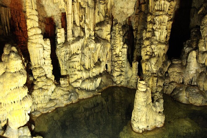 Knossos & lasithi plateau villages,Zeus's cave,&olive oil Mill - Psychro Cave of Zeus (Diktaean Cave): steps, stalactites, and the Mantle of Zeus