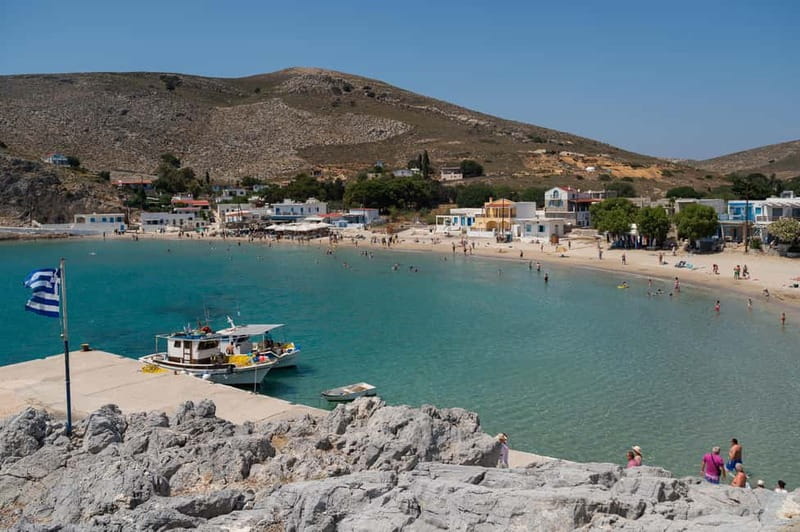 Kos 3 island cruise with Hotel Pick Up and Drop Off - Pserimos fishing village time: the 45-minute sea break