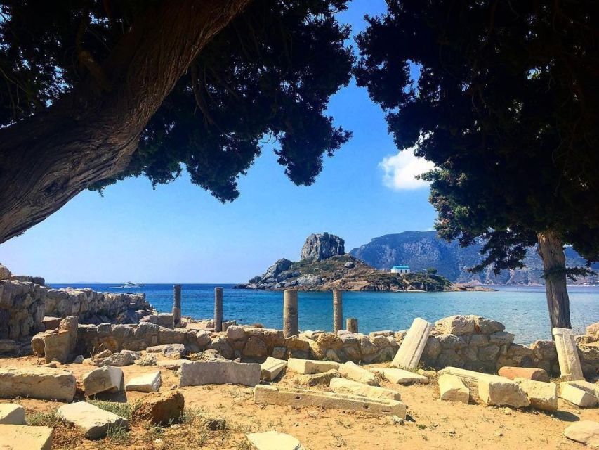 Kos: Kefalos Bay Boat Cruise with Fishing, Swimming, & Meal - Lunch on the beach: Greek salad, cod, pork skewers, and included drinks