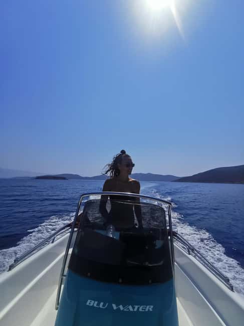 Kos: Private Speedboat Rental - No License Required - Onboard Comfort Details: Music, Masks, Cool Box, and What to Bring