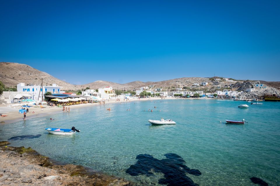 Kos Town: Kalymnos & Pserimos Day Cruise & Optional Transfer - Vathy and Rina: the fiord-looking harbor and the swim everyone remembers