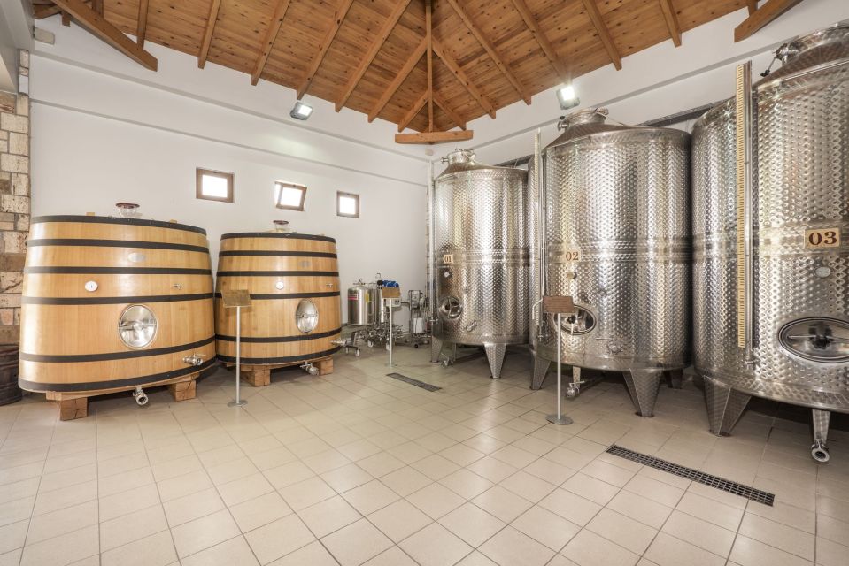 Kos: Wineries Tour w/ Wine Tastings & Transportation - Second stop at Ktima Akrani: table tastings with pairings and views