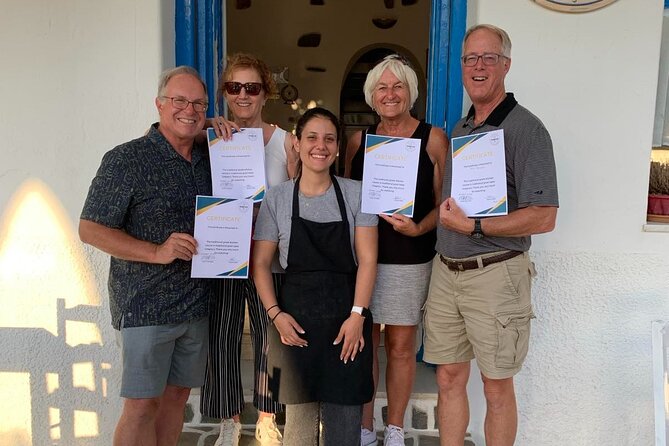 Kourounochori, Naxos : Gregory's Traditional Cooking Class - Cooking, then eating: the terrace meal over Melanes valley views