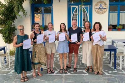 Kourounochori, Naxos : Gregory's Traditional Cooking Class - The Fragopoulos Della Rocca Tower stop and the village walk