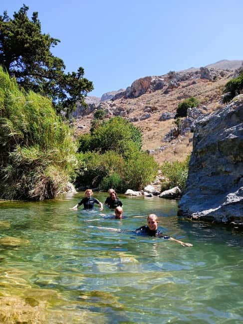 Kourtaliotiko Gorge: Guided River Adventure Trek with Lunch - Swimming Into Natural Pools and Water Jumps: Fun, But Keep It Sensible