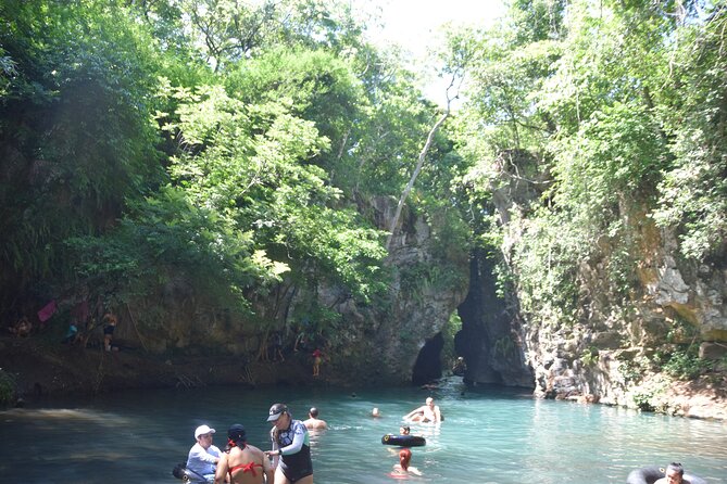 La Leona waterfall Cliffjumping White water Tubbing PrivateTour - Stop 3 in Rincon de la Vieja: white-water tubing on the Colorado River