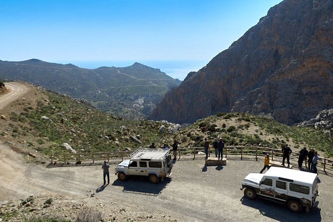 Land Rover Safari: Tripitis Gorge and Beach, South Crete - Tripiti Gorge walk and Tripiti Beach swim time