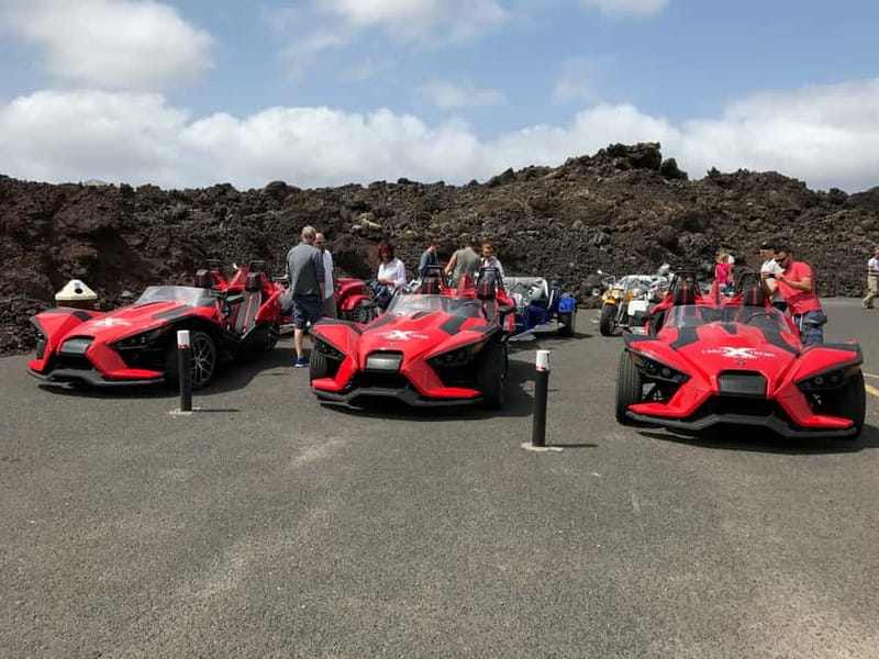 Lanzarote: 3-Hour Guided Polaris Slingshot Roadster Tour - The Road to Timanfaya and the Fire Mountains Moment