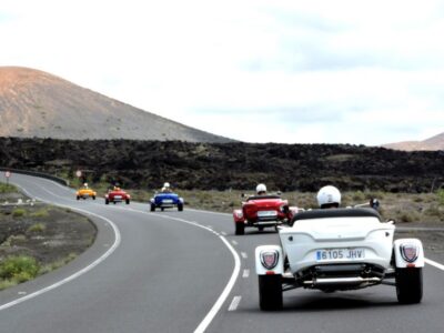 Lanzarote: three wheeler trike tour for three people - The drive through the volcanic center: vineyards, villages, and quick wow moments