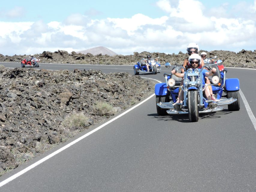 Lanzarote: three wheeler trike tour for three people - Price and value: $177 for up to 3 people in a 3-hour guided loop