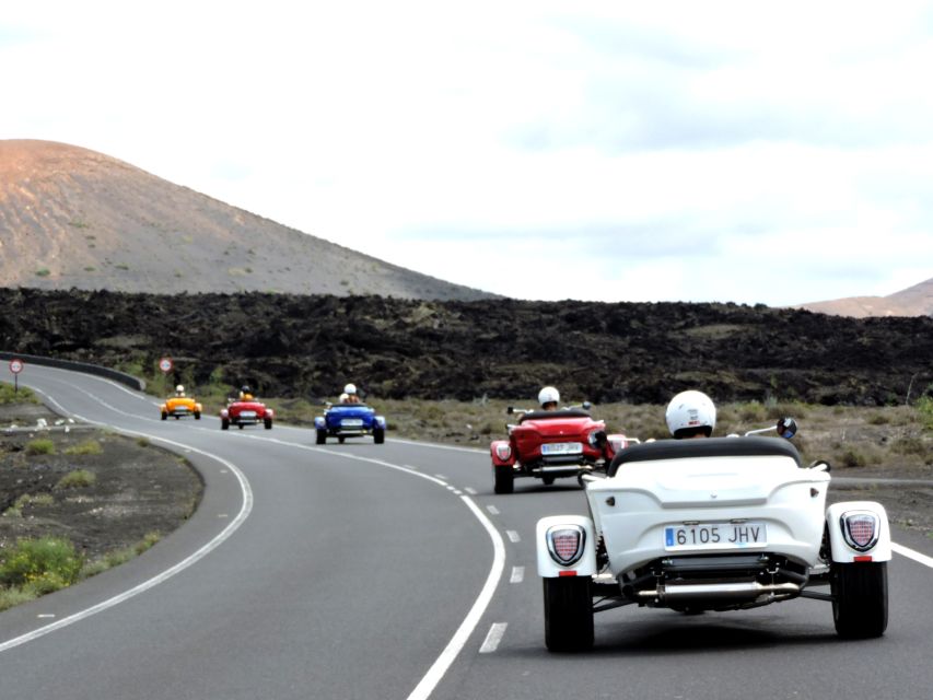 Lanzarote: three wheeler trike tour for three people - The drive through the volcanic center: vineyards, villages, and quick wow moments