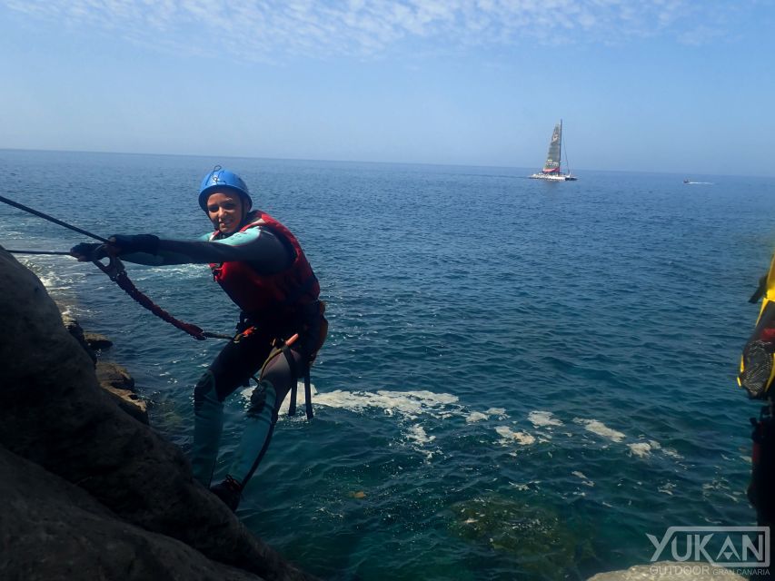 Las Palmas: Coastering, Via Ferrata, Water Jumping & Snorkel - Coasteering on Mogán Cliffs: What You Really Do in Four Hours