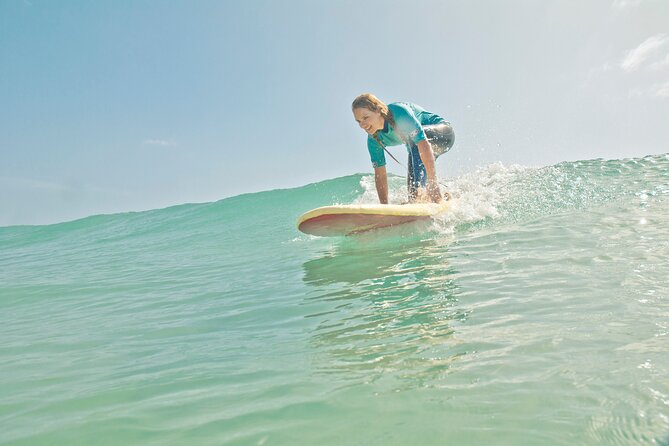 Learn to surf on the endless beaches in southern Fuerteventura - Before you go in: currents, safety, and the land practice called take off