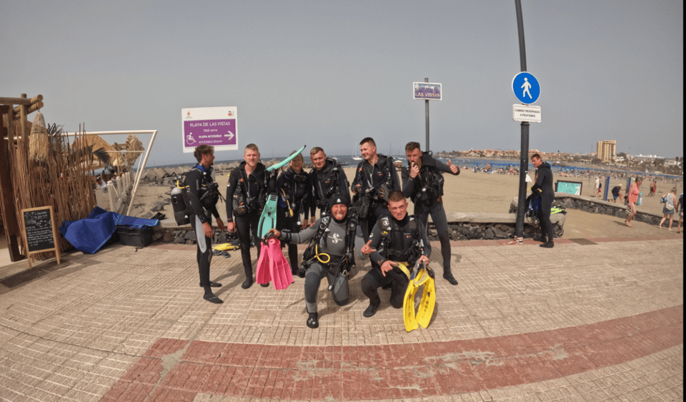 Los Cristianos: Try Dive for beginners - The 3-hour flow: from safety talk to 5 meters