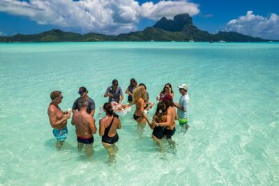 LUXURY Catamaran Bora Bora : Sailing, Snorkeling & Floating Bar - The Crew Energy (and Names You Might Hear on Deck)