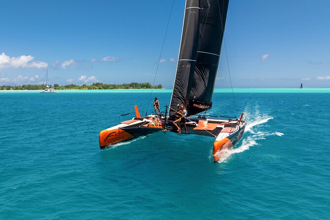 LUXURY Catamaran Bora Bora : Sailing, Snorkeling & Floating Bar - Sailing Past Mount Otemanu and Bora Bora’s Best Lagoon Views