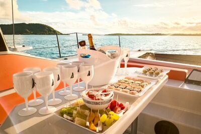 LUXURY PRIVATE Catamaran Bora Bora : Half-Day Trip - The Vitamin Sea-style sailing experience: lagoon views with a real boat beneath you