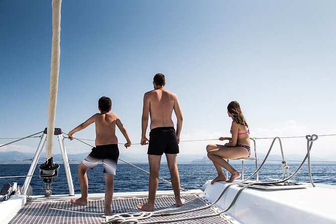 Luxury Santorini Catamaran Cruise: Lunch, BBQ, Drinks, Transfers - Sailing Highlights: Red Beach, White Beach, Indian Rocks, and Akrotiri Lighthouse