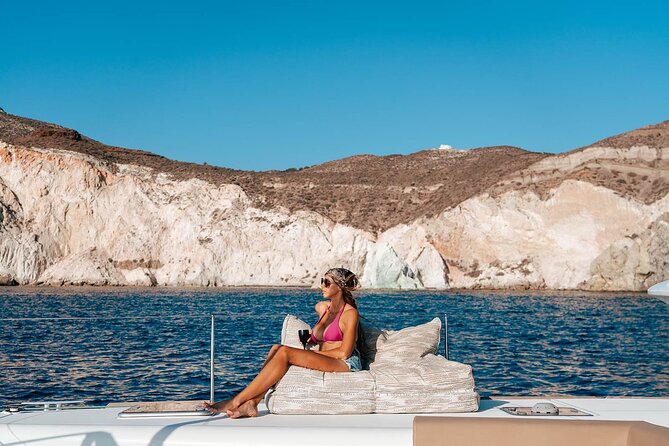 Luxury Santorini Catamaran Cruise: Lunch, BBQ, Drinks, Transfers - Thirasia (1 Hour): A Swim Stop Plus the Onboard Greek Lunch