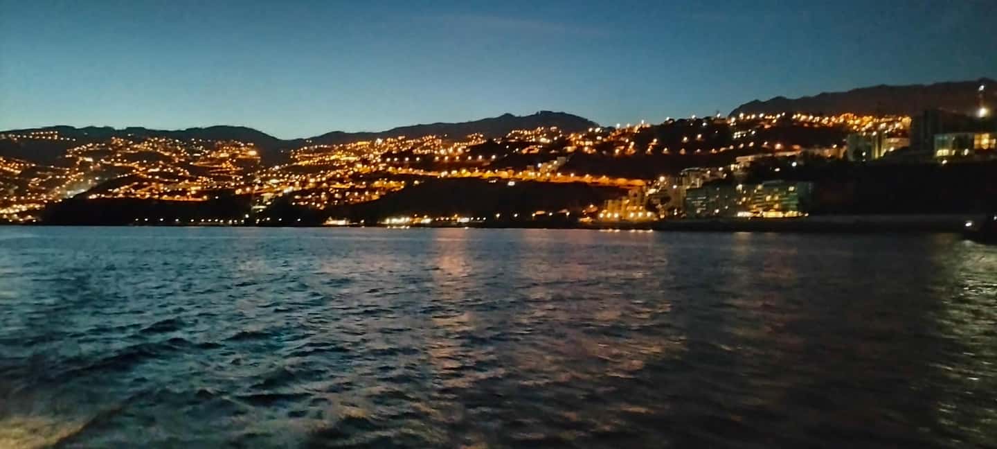 Madeeira: Sunset dinner cruise - Cabo Girão Cliff at sunset: the big viewpoint moment